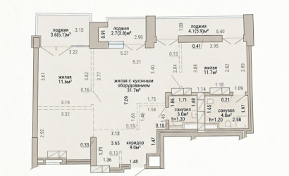 Купить 3-комнатную квартиру, Минск, Братская ул., 10 (Октябрьский район). Фото 20