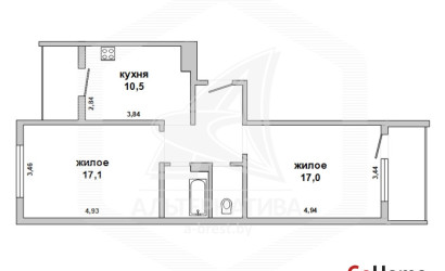 Купить 2-комнатную квартиру, Брест, Вулька, ул. Рябиновая. Фото 14