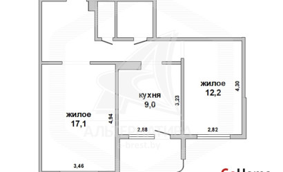 Купить 2-комнатную квартиру, Брест, Восток, ул. Молодогвардейская. Фото 12