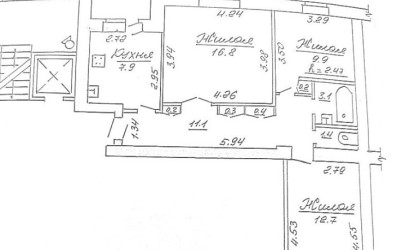 Купить 3-комнатную квартиру, Гродно, Дзержинского, 91. Фото 2