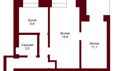 Купить 1-комнатную квартиру, Брест, наб. Скорины. Фото 10