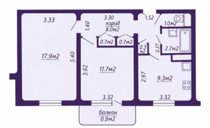 Купить 2-комнатную квартиру, Минск, Одинцова ул., 35 (Фрунзенский район). Фото 30