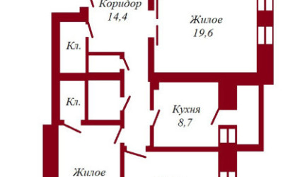 Купить 3-комнатную квартиру, Пинск, Мопровская, 11. Фото 4