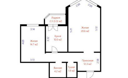 Купить 2-комнатную квартиру, Острошицкий Городок, Ленинская ул., 46/1. Фото 1