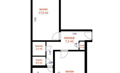 Купить 2-комнатную квартиру, Минск, Никифорова ул., 8 (Первомайский район). Фото 6