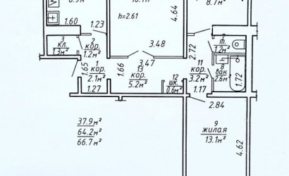 Купить 3-комнатную квартиру, Витебск, Строителей, 20/1. Фото 13