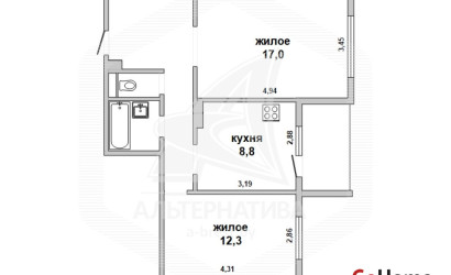 Купить 2-комнатную квартиру, Брест, Ковалево, ул. Карьерная. Фото 11