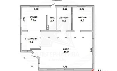 Купить дом, Кобрин, г. Кобрин, 11.37 соток. Фото 1