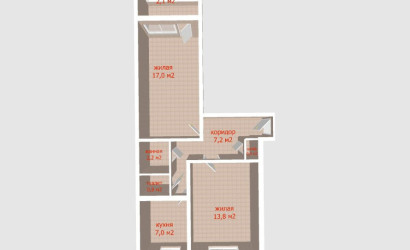 Купить 2-комнатную квартиру, Минск, Никифорова ул., 8 (Первомайский район). Фото 5