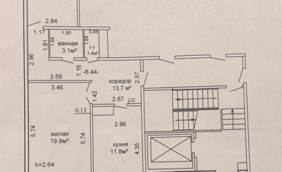 Купить 2-комнатную квартиру, Гродно, Франтишка Богушевича д.10. Фото 20