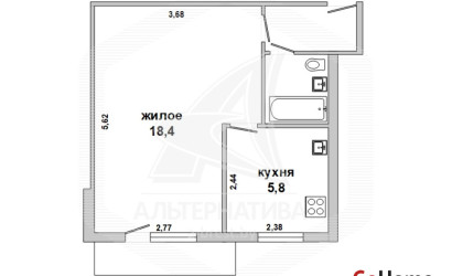 Купить 1-комнатную квартиру, Брест, Центр, наб. Франциска Скорины. Фото 10
