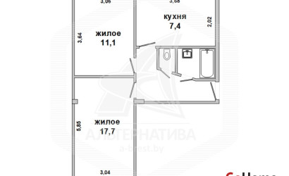 Купить 2-комнатную квартиру, Чернавчицы, , . Фото 1