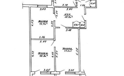 Купить 3-комнатную квартиру, Минск, Притыцкого ул., 106 (Фрунзенский район). Фото 21
