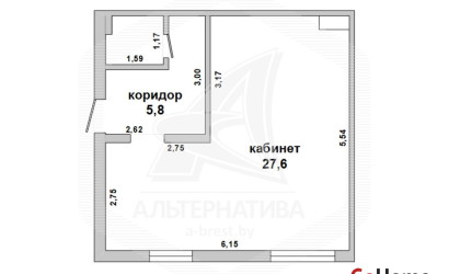 Продажа офиса, Брест, Ковалево,  35.2 кв.м.. Фото 1