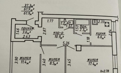 Купить 3-комнатную квартиру, Витебск, Горького ул., 138. Фото 12