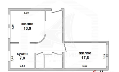 Купить 2-комнатную квартиру, Брест, Центр, пр-т Машерова. Фото 1