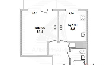 Купить 1-комнатную квартиру, Каменец, , . Фото 10