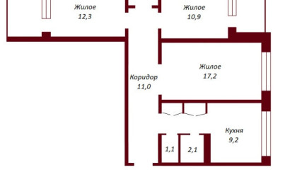 Купить 3-комнатную квартиру, Брест, ул. Октябрьской революции, д. . Фото 2