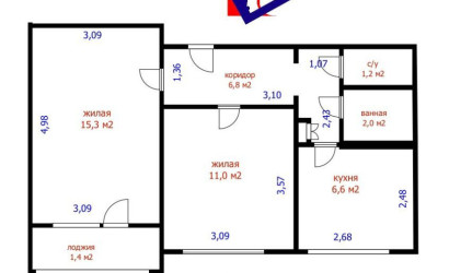 Купить 2-комнатную квартиру, Минск, Казинца ул., 43 (Октябрьский район). Фото 17
