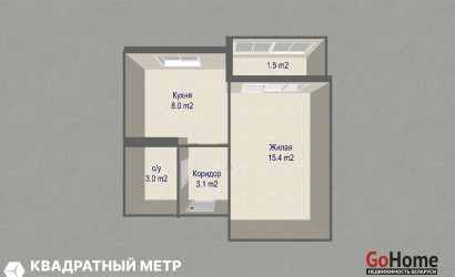 Купить 1-комнатную квартиру, Минск, Казинца ул., 43 (Октябрьский район). Фото 18