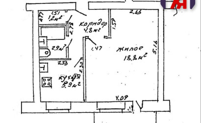 Купить 1-комнатную квартиру, Молодечно, Хмельницкого ул., 28. Фото 14
