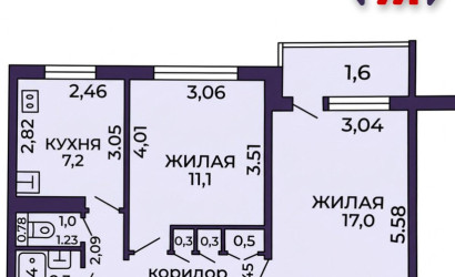 Купить 2-комнатную квартиру, Солигорск, Парковая ул., 10. Фото 29