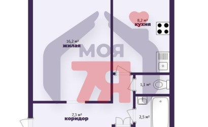 Купить 1-комнатную квартиру, Турец-Бояры, Центральная ул., 6. Фото 16