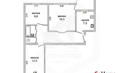 Купить 3-комнатную квартиру, Брест, Восток, ул. Московская. Фото 16