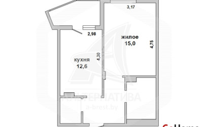 Купить 1-комнатную квартиру, Брест, Вулька, ул. Махновича