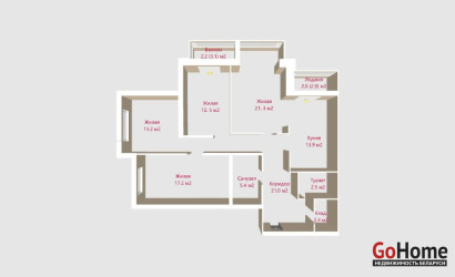 Купить 4-комнатную квартиру, Минск, Ильянская ул., 2 (Центральный район). Фото 2