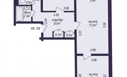 Купить 3-комнатную квартиру, Минск, Менделеева ул., 30 (Партизанский район). Фото 2