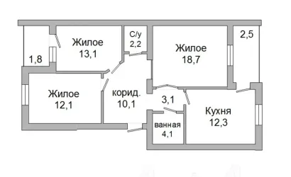 Купить 3-комнатную квартиру, Брест, Восток, ул. Московская. Фото 24