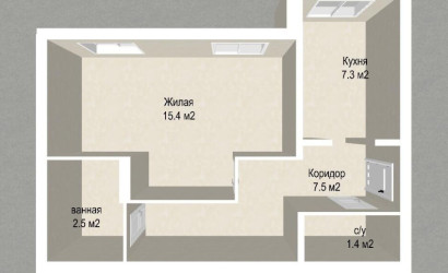 Купить 1-комнатную квартиру, Заславль, Микрорайон 1 м-н, 5. Фото 19