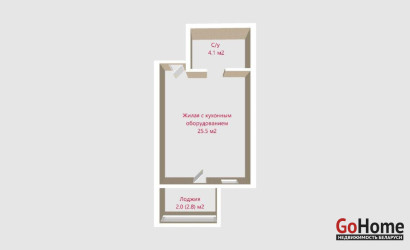 Купить 1-комнатную квартиру, Минск, Леонида Щемелёва ул., 16 (Октябрьский район). Фото 22