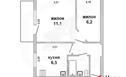 Купить 2-комнатную квартиру, Брест, Центр, ул. Карбышева. Фото 12