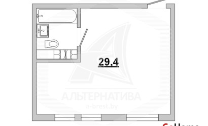 Купить 1-комнатную квартиру, Кобрин, , 