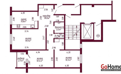 Купить 3-комнатную квартиру, Гродно, Дзержинского, 56А. Фото 20