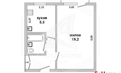 Купить 1-комнатную квартиру, Брест, Центр, наб. Франциска Скорины. Фото 11
