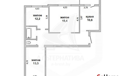 Купить 3-комнатную квартиру, Брест, Березовка, ул. Мошенского. Фото 3