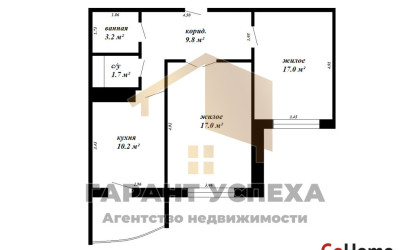 Купить 2-комнатную квартиру, Брест, ул. Луцкая, д. . Фото 20