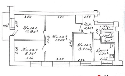 Купить 4-комнатную квартиру, Барановичи, Притыцкого, 83. Фото 21