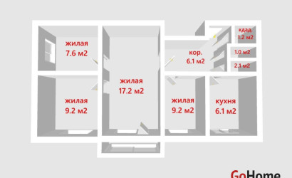 Купить 4-комнатную квартиру, Минск, Берута ул., 4/4 (Фрунзенский район). Фото 20