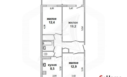 Купить 3-комнатную квартиру, Кривляны, , . Фото 9