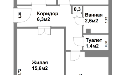 Купить 3-комнатную квартиру, Несвиж, К.Либкнехта ул., 10. Фото 16