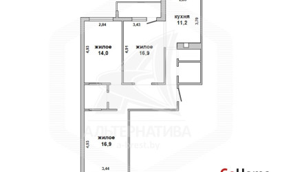 Купить 3-комнатную квартиру, Брест, Лт. рябцева, ул. Лейтенанта Рябцева. Фото 1