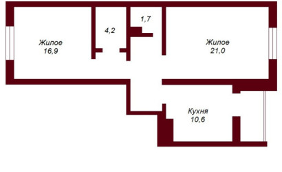 Купить 2-комнатную квартиру, Брест, ул. Олега Кошевого, д. . Фото 8