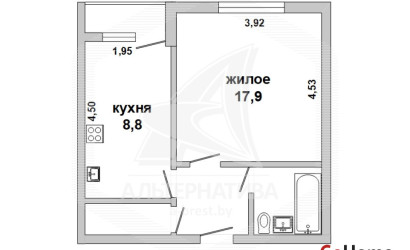 Купить 1-комнатную квартиру, Брест, Речица, ул. Задорожная. Фото 1