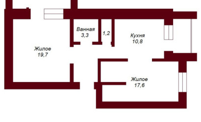 Купить 2-комнатную квартиру, Брест, ул. Солнечная, д. . Фото 11