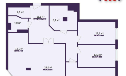 Купить 4-комнатную квартиру, Минск, Каховская ул., 26 (Центральный район). Фото 31