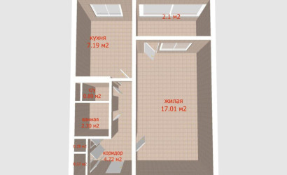 Купить 1-комнатную квартиру, Минск, Багратиона 2-й пер., 19 (Партизанский район). Фото 19